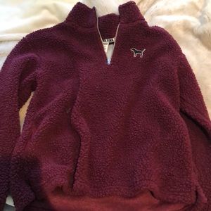 new york victoria secret fuzzy sweatshirt